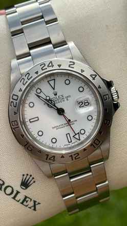  Rolex Explorer II Polar Solid end links Superluminova 