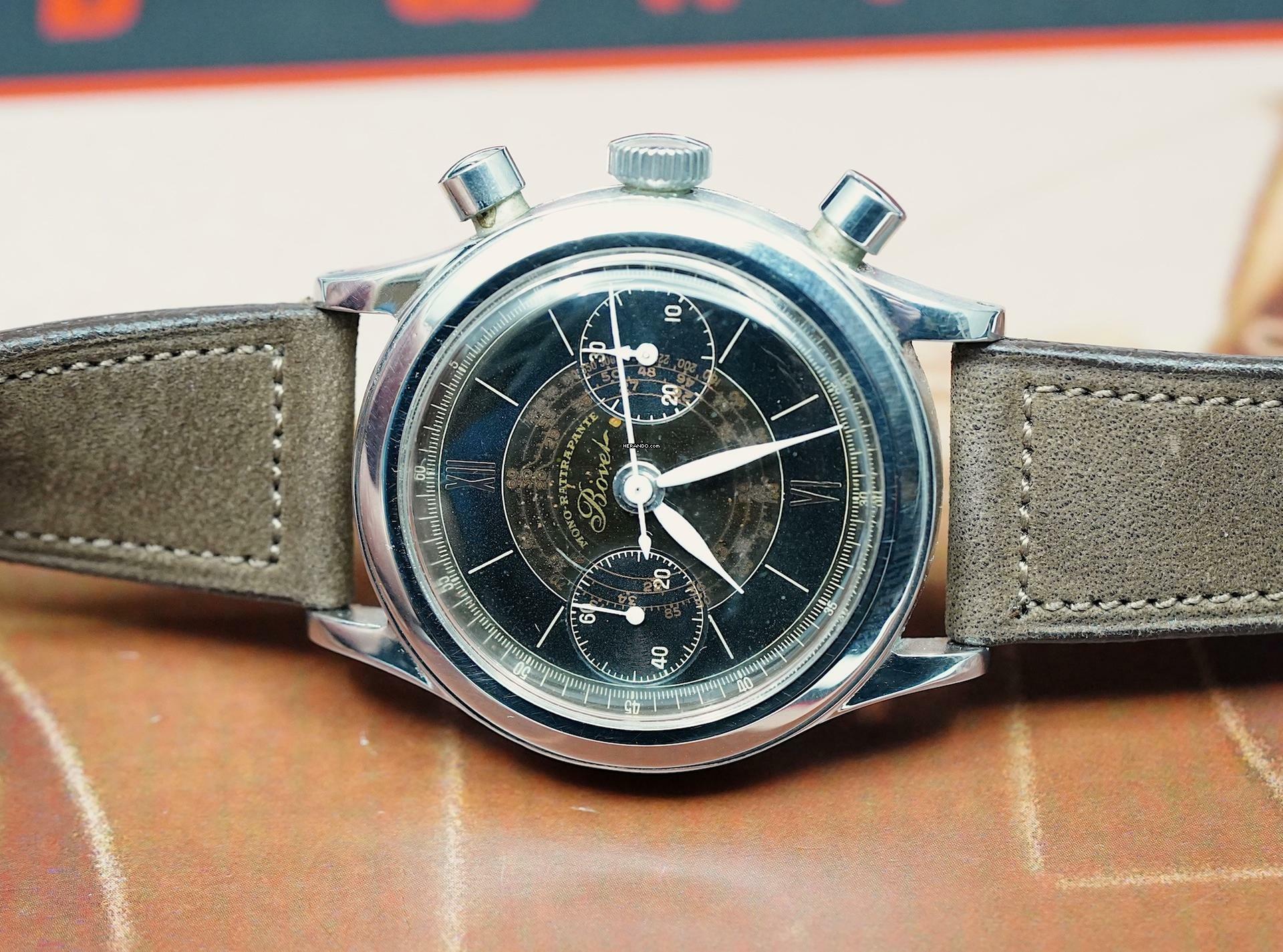 Thumbnail von Bovet THE NICEST 1940 MONO-RATTRAPANTE CHRONO YOU'LL EVER FIND RARE VINTAGE