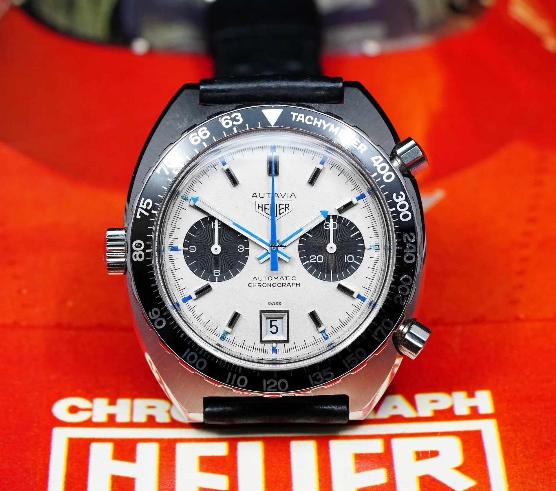  Heuer AUTAVIA JO SIFFERT 1163T MK5 FROM RARE VINTAGE 