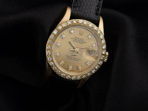 Thumbnail von Rolex Lady-Datejust Diamanten open 6/9 Ref.69178 1991 Box&Beschreibung sehr gut Vintage
