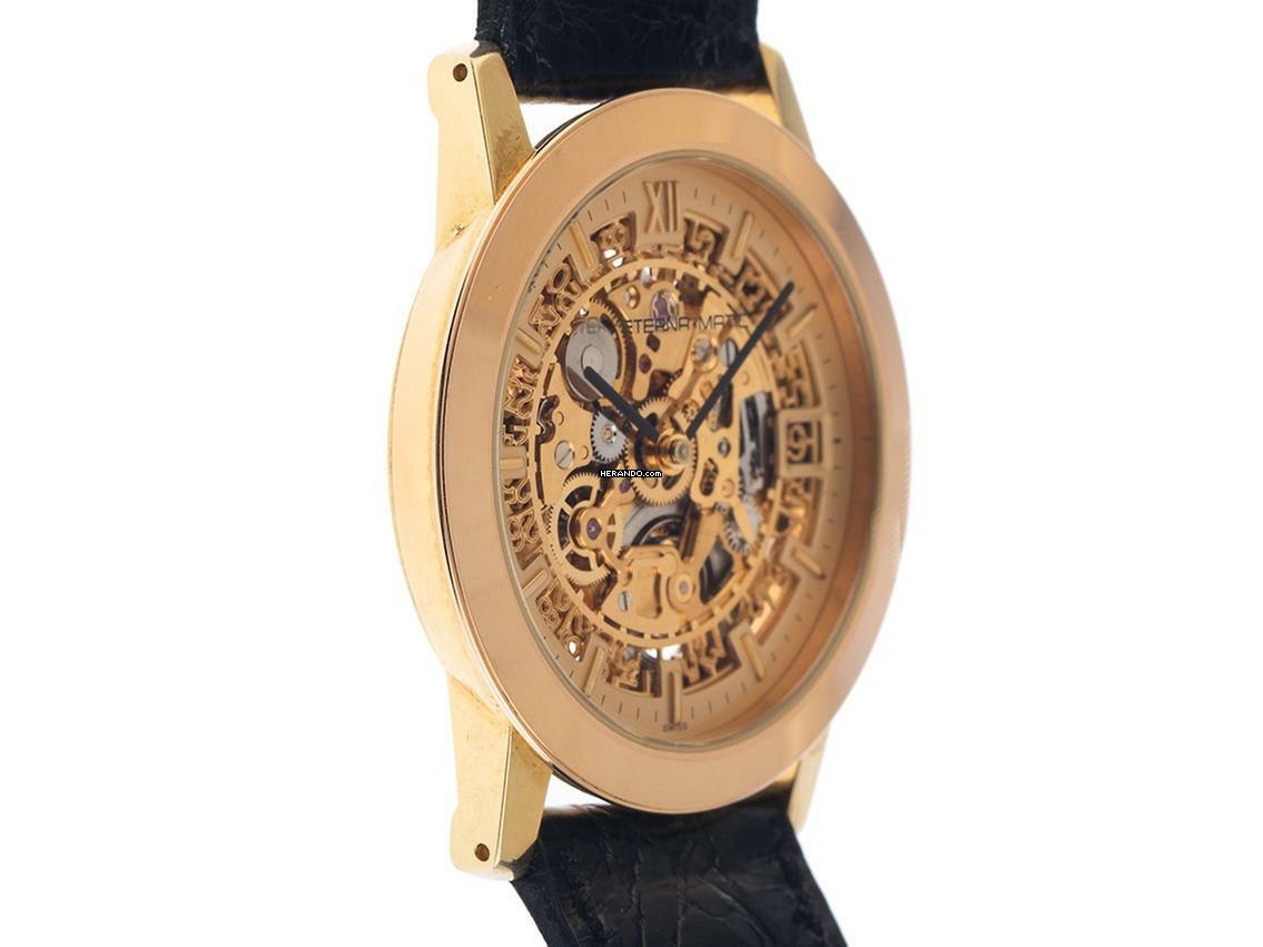 Thumbnail von Eterna 1856 Skeleton Ref.7856 1992 original Box wie Neu Vintage