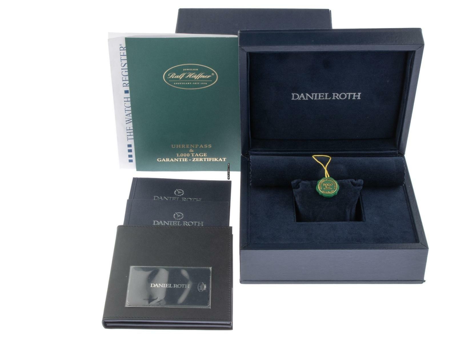  Daniel Roth Datomax Diamanten 1,76ct Ref.208.X.70 2010 Full Set wie Neu Vintage 