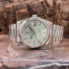 Thumbnail von Rolex Day-Date 36 Day-Date I 36 Platin ICEBLUE Diamond - FULLSET 2008 LC100 - Ref. 118206 Diamond Dial