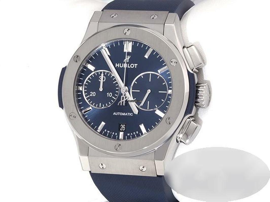 Thumbnail von Hublot Classic Fusion Blue 45mm Chronograph 2024 521.nx.7170.rx Titan Automatik