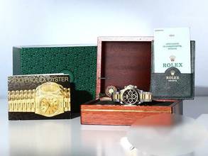 Thumbnail von Rolex Daytona 16523 1998 Zenith Stahl Gelbgold 750 Chronograph Automatik Stainless Steel 18kt Yellow Gold Oyster-band Chronometer Black Dial