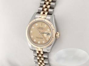 Thumbnail von Rolex Lady-Datejust 179173 Stahl Gelbgold 750 Goldust Diamanten Automatik Gold