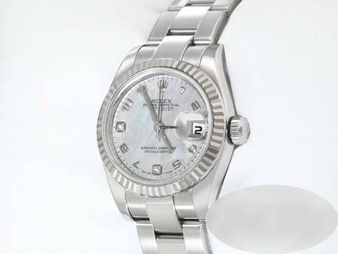  Rolex Lady-Datejust Stahl Weissgold 750 179174 2016 Lc100 Goldust Diamanten Stainless Steel 18kt White Gold Oyster-band Chronometer 