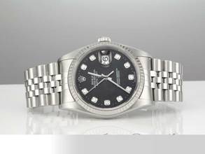 Thumbnail von Rolex Datejust 36 36mm 16234 2001 Stahl Weissgold 750 Diamanten Automatik Stainless Steel 18kt White Gold Jubilé-band Chronometer Oyster Black Dial