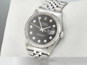 Thumbnail von Rolex Datejust 36 36mm 16234 2001 Stahl Weissgold 750 Diamanten Automatik Stainless Steel 18kt White Gold Jubilé-band Chronometer Oyster Black Dial