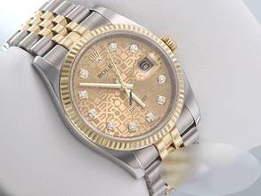 Thumbnail von Rolex Datejust 36 36mm 116233 2013 Diamanten Stahl Gelbgold 750 Automatik