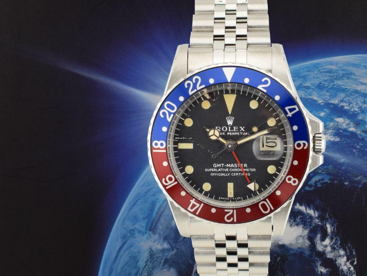  Rolex GMT-Master 1675 Jubilee Bracelet With Box 1966 