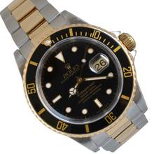 Thumbnail von Rolex Submariner Date 16613 Black tritium dial 1998 Full Set