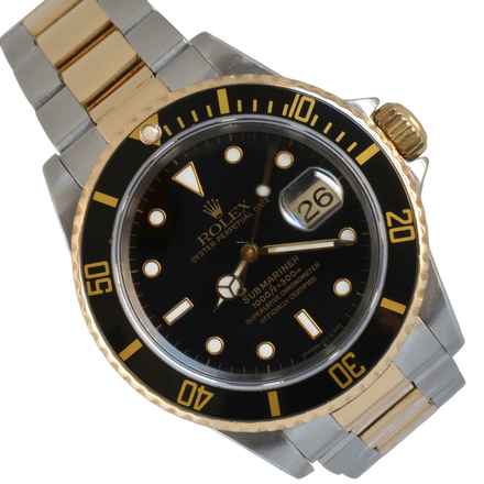  Rolex Submariner Date 16613 Black tritium dial 1998 Full Set 