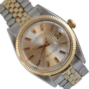  Rolex Datejust 36 6605 Champagne dial steel and yellow gold 18KT 1957’s 