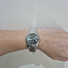 Thumbnail von Rolex Datejust 36 36mm Green Dial Jubilee Automático Completo
