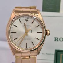 Thumbnail von Rolex Oyster Perpetual 34 34mm Full Rose Gold Vintage Automático Completo