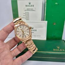Thumbnail von Rolex Oyster Perpetual 34 34mm Full Rose Gold Vintage Automático Completo