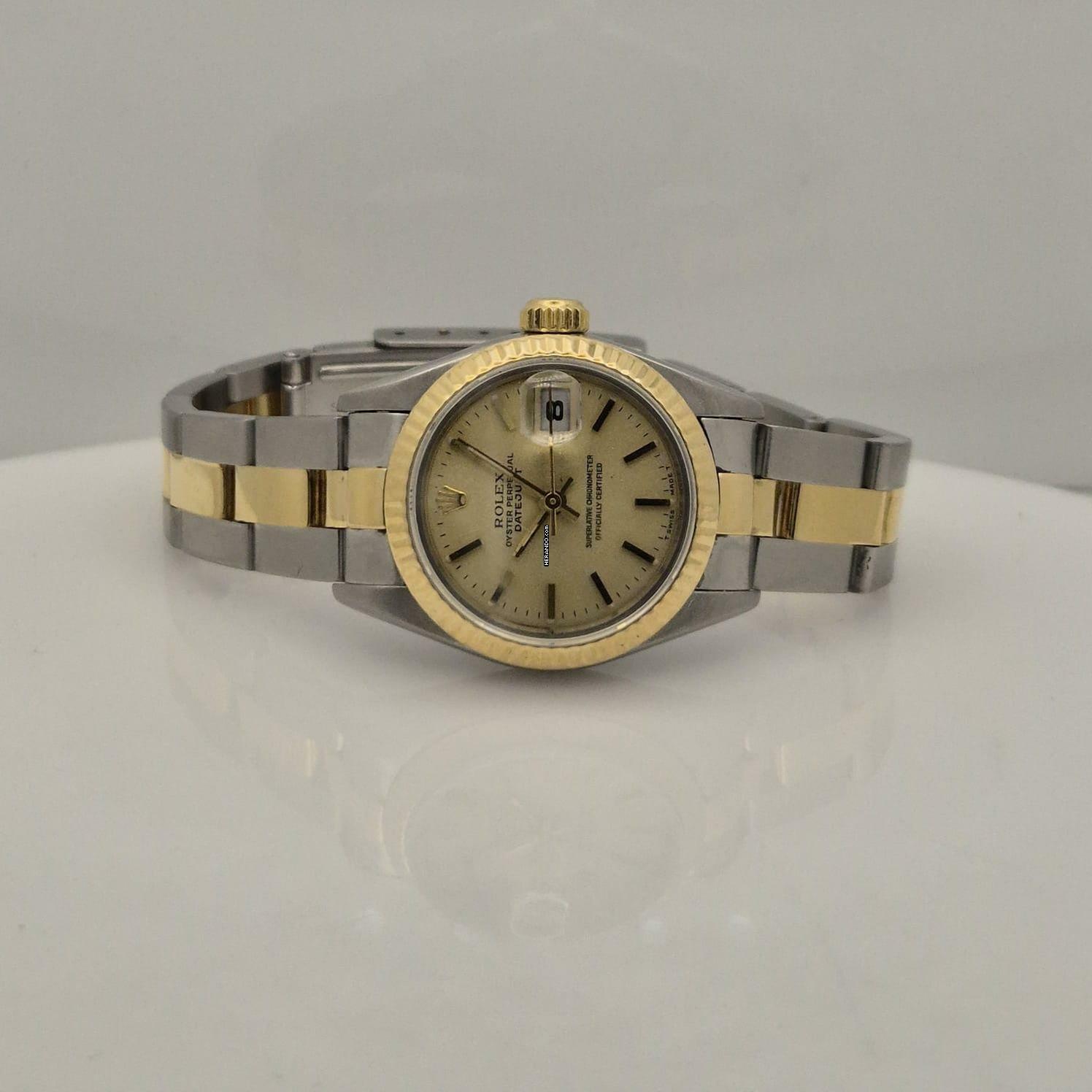 Thumbnail von Rolex Lady-Datejust Ouro & Aço 26mm Automático Completo