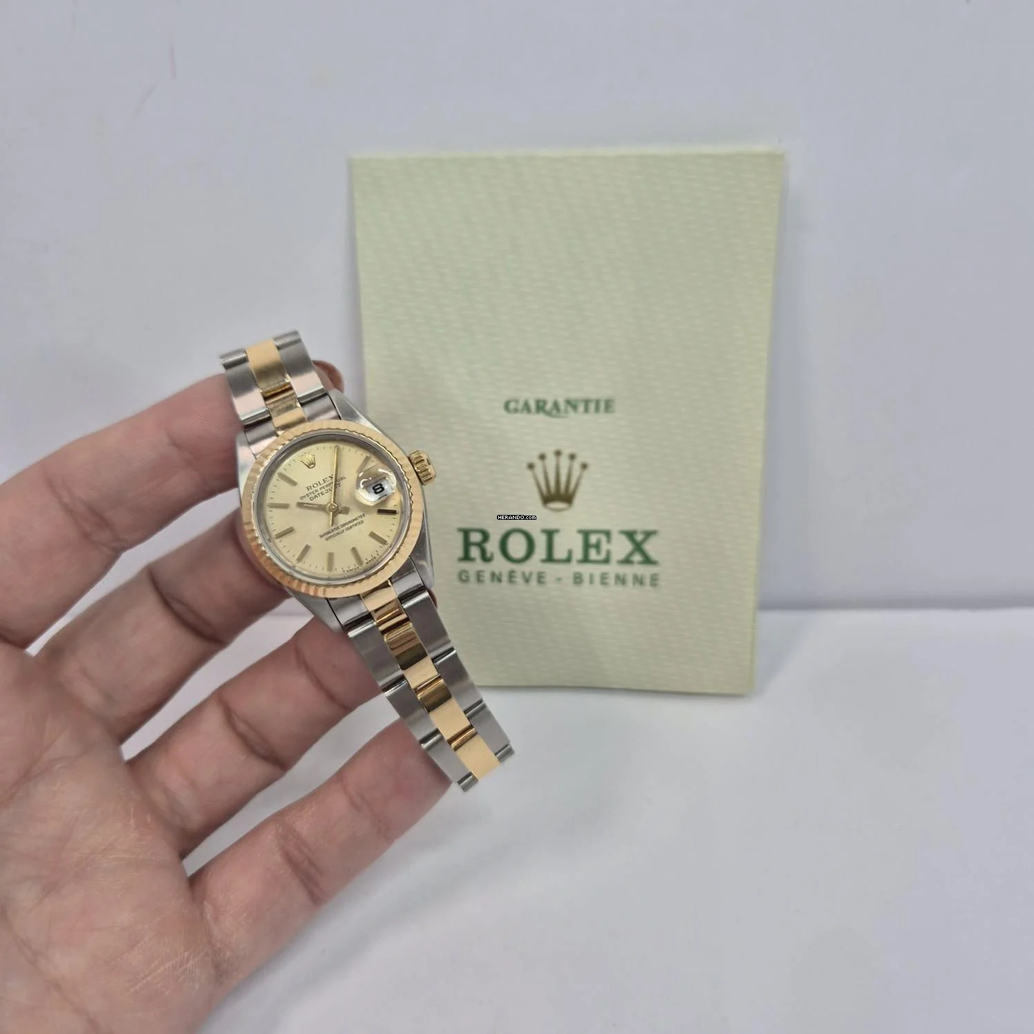  Rolex Lady-Datejust Ouro & Aço 26mm Automático Completo 