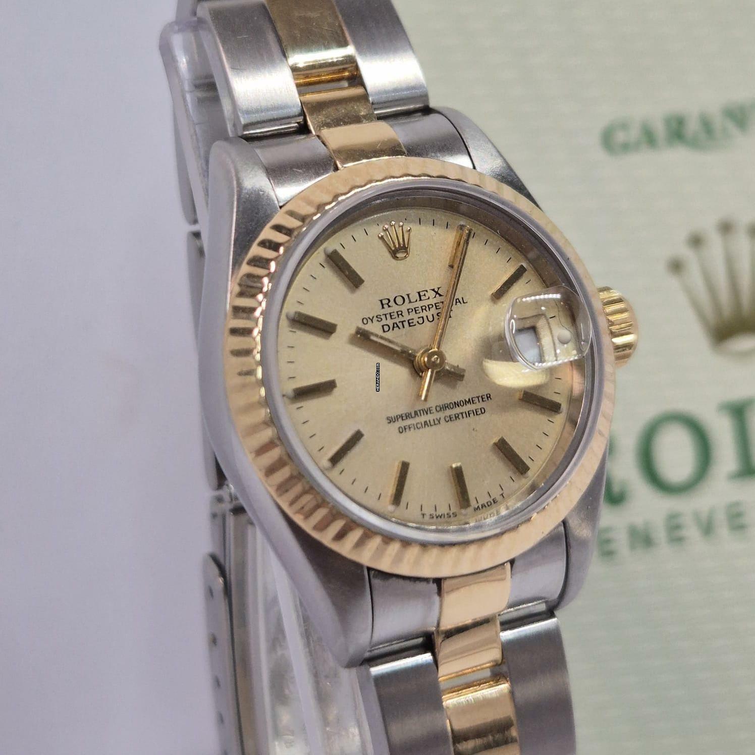 Thumbnail von Rolex Lady-Datejust Ouro & Aço 26mm Automático Completo