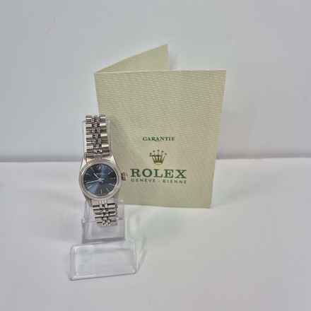  Rolex Oyster Perpetual 26 26mm Full Steel Blue Dial Automático Completo 