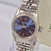 Thumbnail von Rolex Oyster Perpetual 26 26mm Full Steel Blue Dial Automático Completo