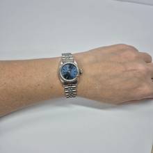 Thumbnail von Rolex Oyster Perpetual 26 26mm Full Steel Blue Dial Automático Completo