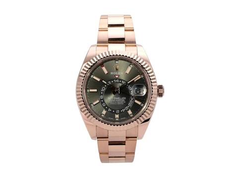  Rolex Sky-Dweller Everose-Gold Ref. 326935 Rhodium 