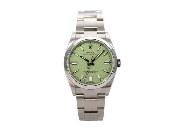  Rolex Oyster Perpetual 36 Ref. 126000 Zifferblatt Pistachio 