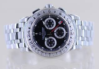 Thumbnail von Bucherer Patravi Chronograph GMT Automatic Stahl Black Steel 42mm Stahlband B+P