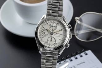 Thumbnail von Omega Speedmaster Day Date Chronograph Automatik Stahl Herrenuhr Ref 3521.30.00