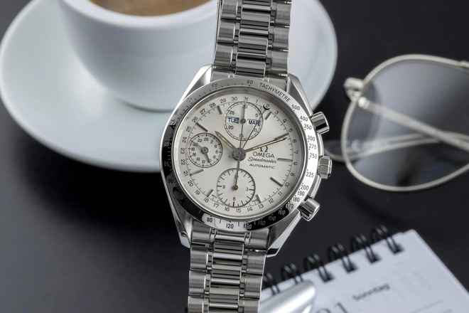  Omega Speedmaster Day Date Chronograph Automatik Stahl Herrenuhr Ref 3521.30.00 