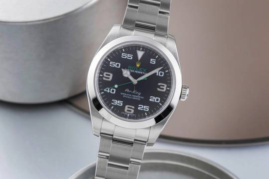  Rolex Air King Automatik Stahl Herrenuhr Oyster Perpetual Ref. 116900 