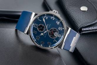 Thumbnail von Ulysse Nardin Marine Chronometer 41mm Automatik Stahl Ref. 263-66 Box & Papiere 2012