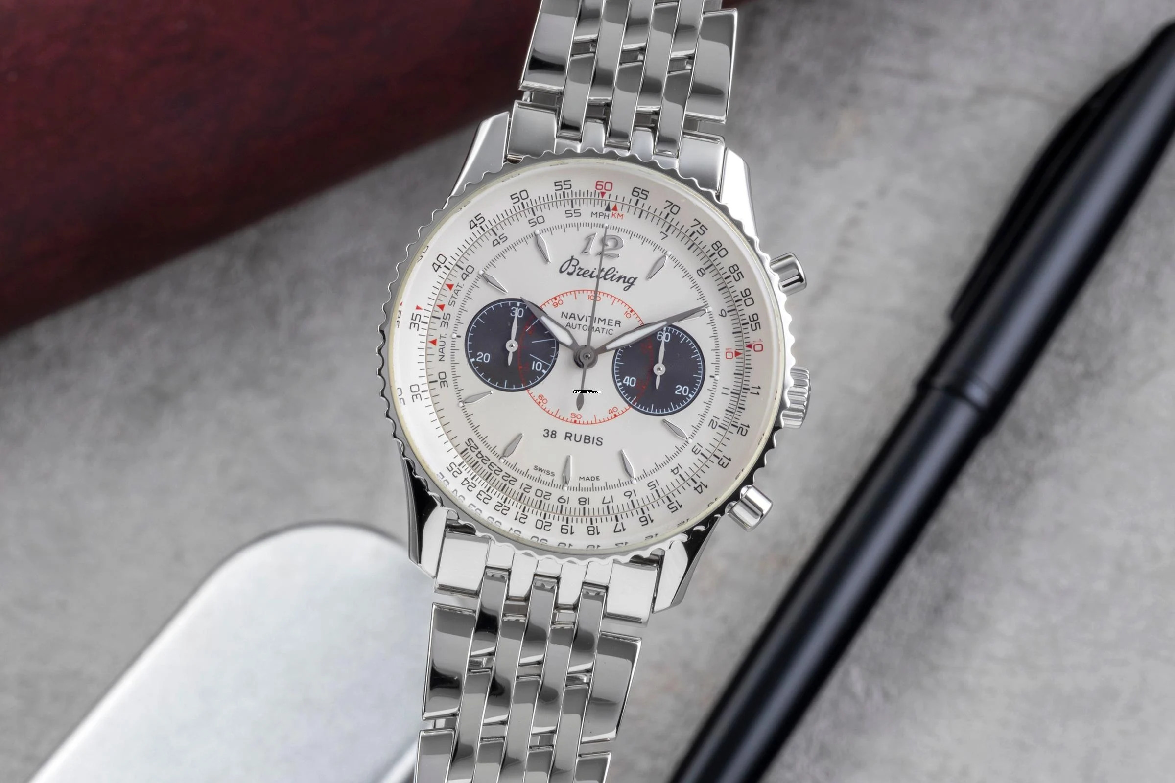  Breitling Navitimer Chronograph Stahl Automatik Herrenuhr Ref. A47330 Limited 