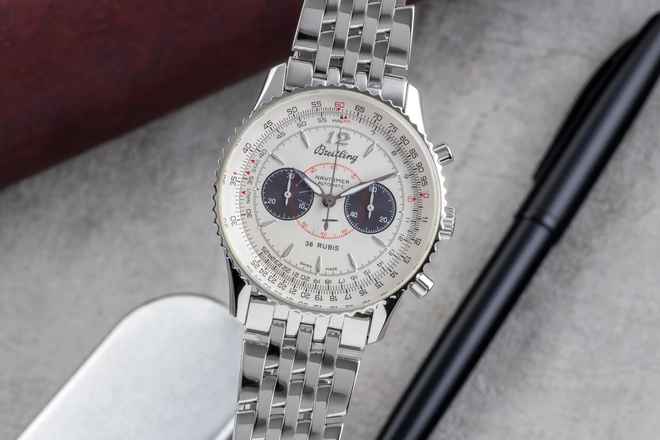  Breitling Navitimer Chronograph Stahl Automatik Herrenuhr Ref. A47330 Limited 