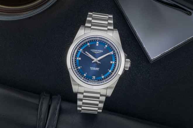  Longines Conquest Stahl Automatik unisex Ref. L3.430.4.97.6 Box & Papiere 2024 