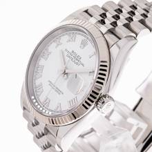 Thumbnail von Rolex Datejust 36 White – Roman Dial – 126234 – like NEW – 12/2019 Full Set Lc100