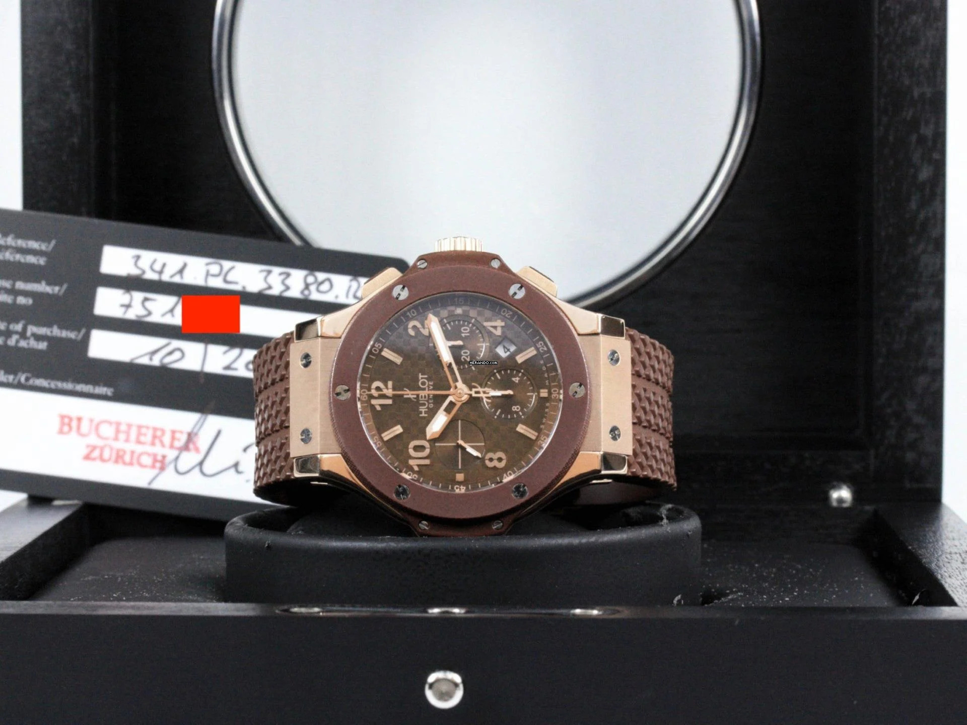  Hublot Big Bang 44 mm Cappuccino 44 mm 18k Roségold Fullset Box + Papiere 