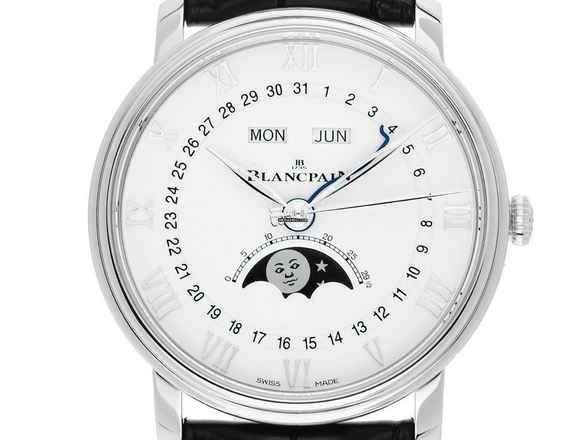  Blancpain Villeret Quantième Complet Ref.6654-1127-55B 2022 Full Set Ungetragen 