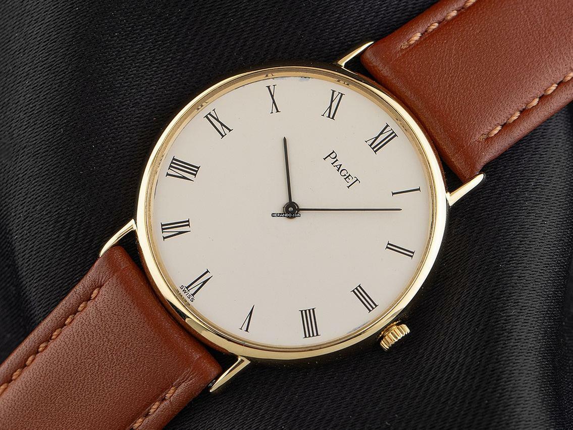 Thumbnail von Piaget Altiplano extraflach Ref.8065 1989 original Box sehr gut Vintage