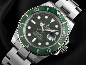 Thumbnail von Rolex Submariner Date LV Hulk Ref.116610LV 2016 LC 100 Full Set wie Neu Vintage