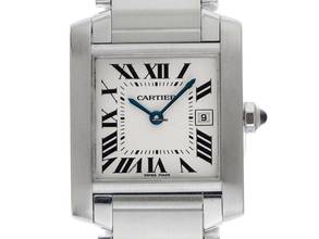 Thumbnail von Cartier Tank Française MM Medium Modell Ref.2465 2007 original Box sehr gut Vintage
