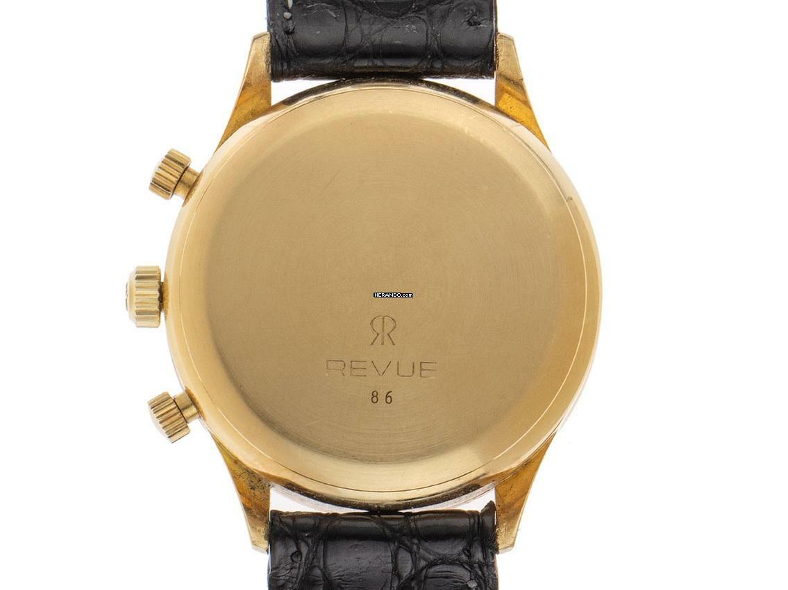 Thumbnail von Revue Thommen Hilton Chronografo Ref.86 1994 Full Set sehr gut Vintage