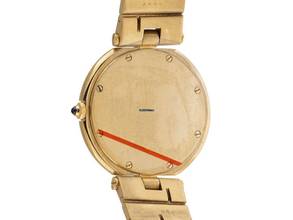 Thumbnail von Cartier Santos Ronde GM Großes Modell Ref.8191 1982 Box&Beschreibung wie Neu Vintage