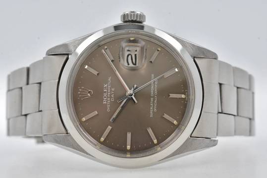  Rolex Oyster Perpetual Date 1500 - LC100 Grey Dial Vintage 