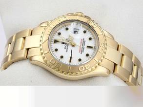 Thumbnail von Rolex Yacht-Master 29mm Gelbgold 750 169628 1999 Automatik 18kt Yellow Gold Damen Oyster-band Chronometer White Dial