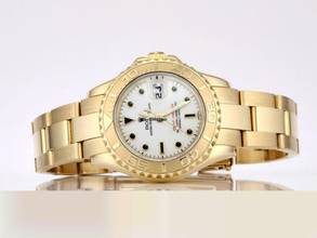 Thumbnail von Rolex Yacht-Master 29mm Gelbgold 750 169628 1999 Automatik 18kt Yellow Gold Damen Oyster-band Chronometer White Dial