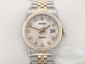 Thumbnail von Rolex Datejust 36 36mm 16233 Diamanten Stahl Gelbgold 750 Automatik Stainless Steel 18kt Yellow Gold Jubilé-band Chronometer Oyster