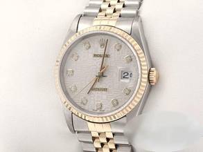 Thumbnail von Rolex Datejust 36 36mm 16233 Diamanten Stahl Gelbgold 750 Automatik Stainless Steel 18kt Yellow Gold Jubilé-band Chronometer Oyster